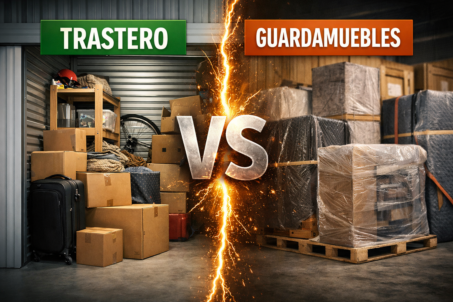 Trastero vs guardamuebles: diferencias, precios y cuál elegir
